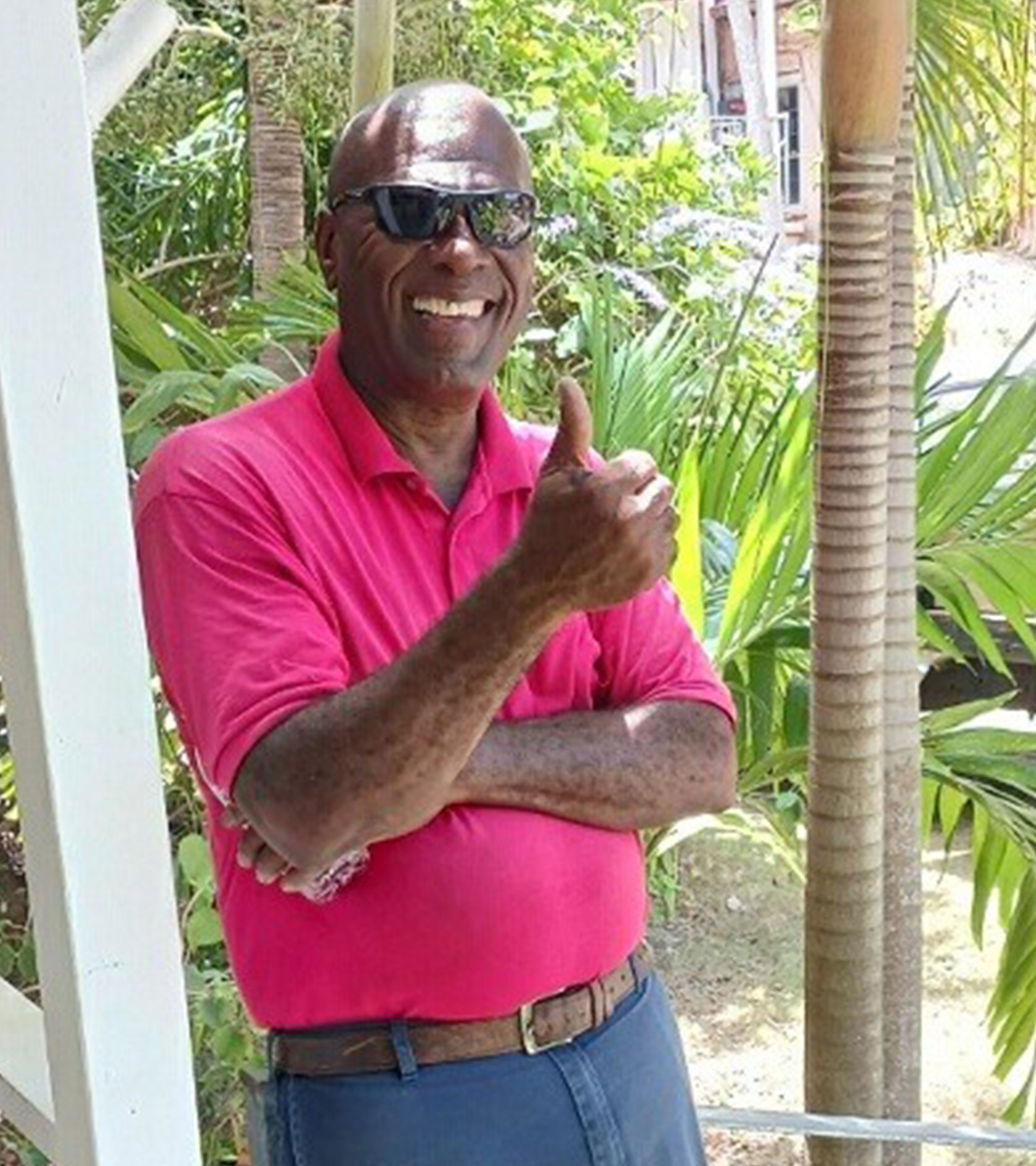 Jump Up Deli Pink Shirt Guy